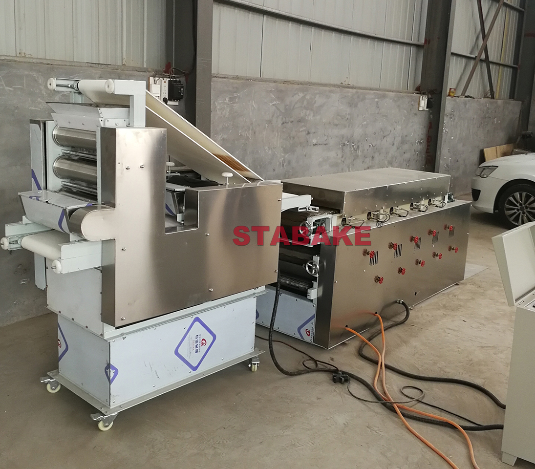 Línea de producción industrial de máquina de pan de pita árabe para shawarma, pan turco libanés y tortilla, fabricación de pan plano chapati roti 