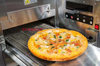Horno para hornear pizza con transportador de circulación de aire caliente
